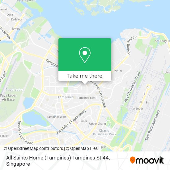 All Saints Home (Tampines) Tampines St 44 map