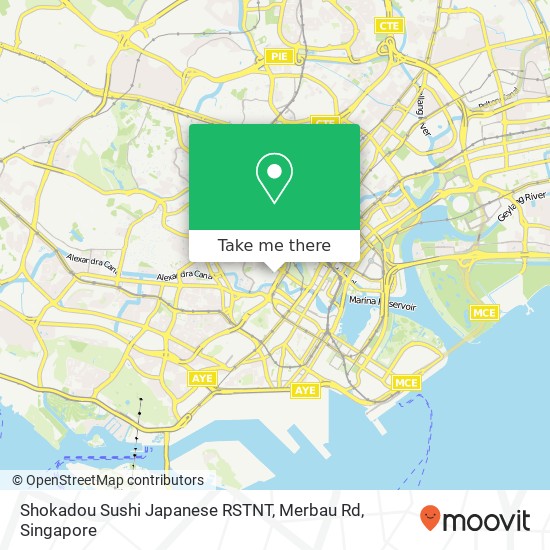 Shokadou Sushi Japanese RSTNT, Merbau Rd map