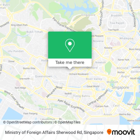 Ministry of Foreign Affairs Sherwood Rd map