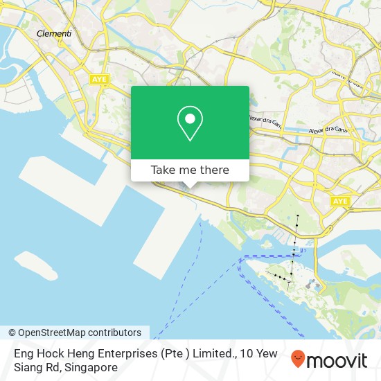 Eng Hock Heng Enterprises (Pte ) Limited., 10 Yew Siang Rd map