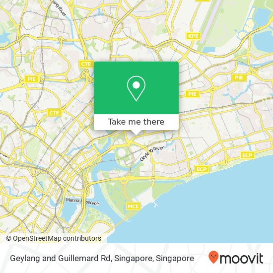 Geylang and Guillemard Rd, Singapore地图