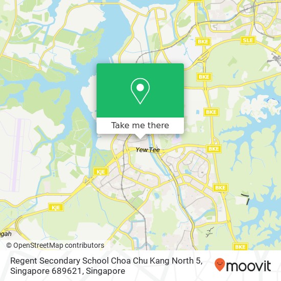 Regent Secondary School Choa Chu Kang North 5, Singapore 689621地图
