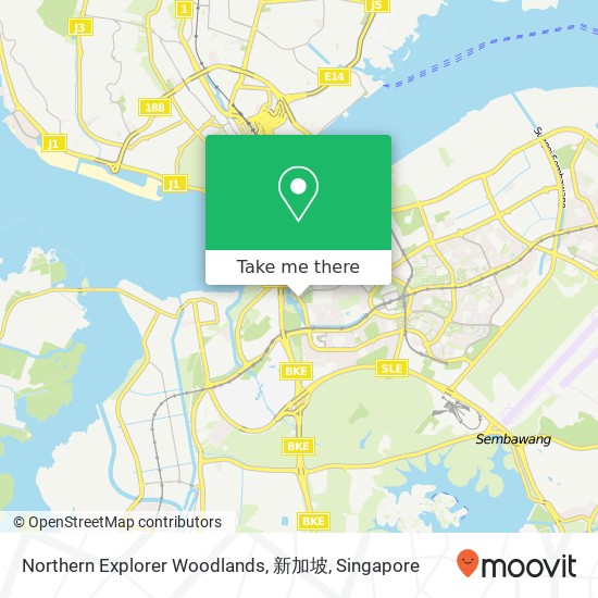 Northern Explorer Woodlands, 新加坡 map