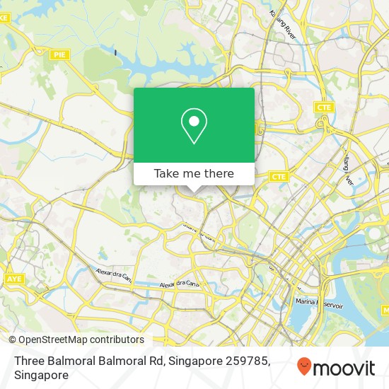 Three Balmoral Balmoral Rd, Singapore 259785 map