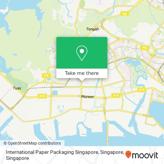 International Paper Packaging Singapore, Singapore map