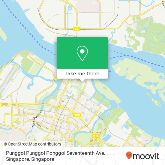 Punggol Punggol Ponggol Seventeenth Ave, Singapore地图