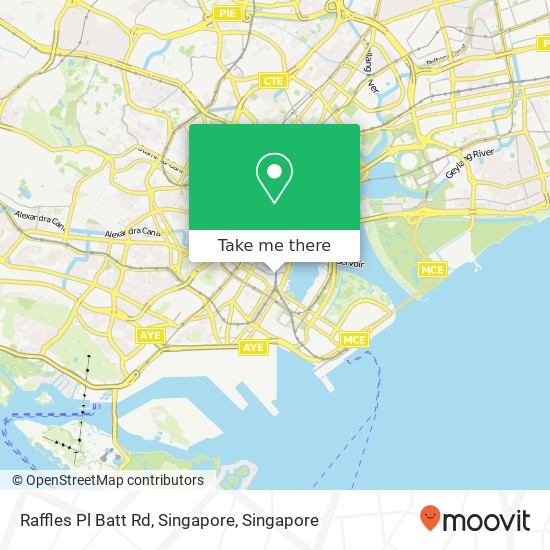 Raffles Pl Batt Rd, Singapore地图