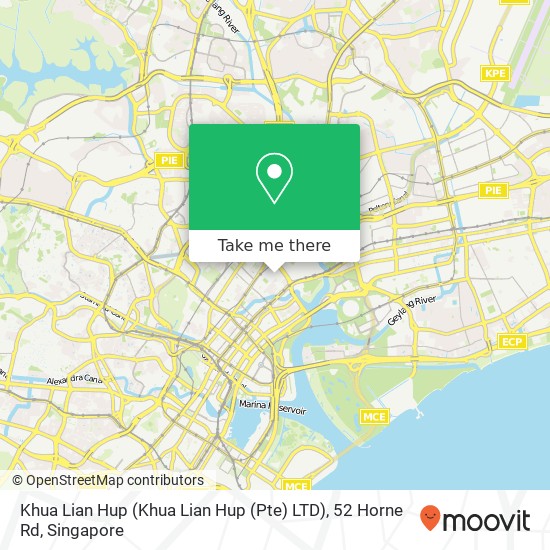 Khua Lian Hup (Khua Lian Hup (Pte) LTD), 52 Horne Rd地图