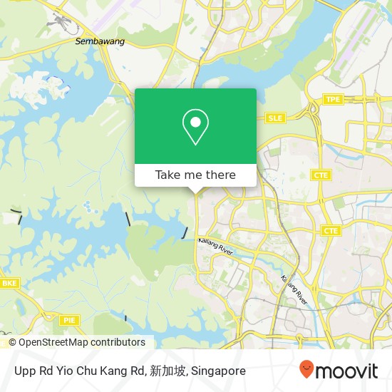 Upp Rd Yio Chu Kang Rd, 新加坡 map