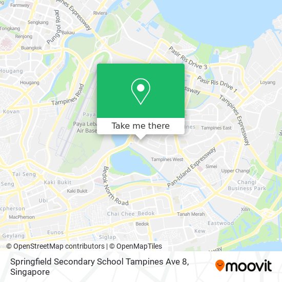Springfield Secondary School Tampines Ave 8 map