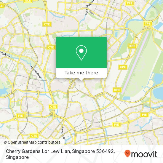 Cherry Gardens Lor Lew Lian, Singapore 536492地图