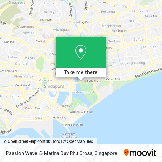 Passion Wave @ Marina Bay Rhu Cross map