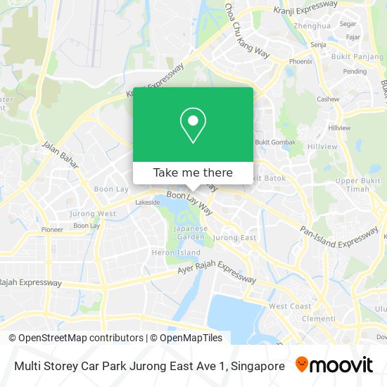 Multi Storey Car Park Jurong East Ave 1 map