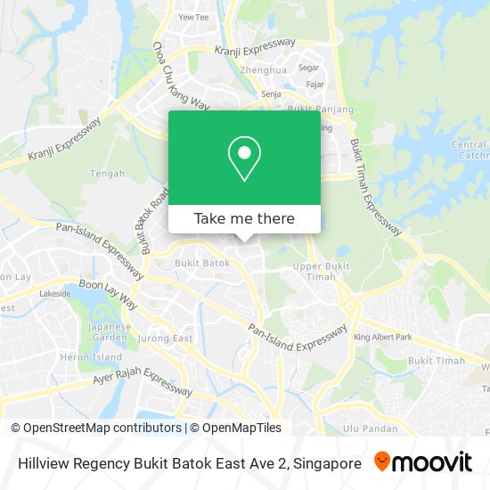 Hillview Regency Bukit Batok East Ave 2 map