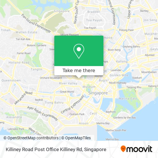 Killiney Road Post Office Killiney Rd map