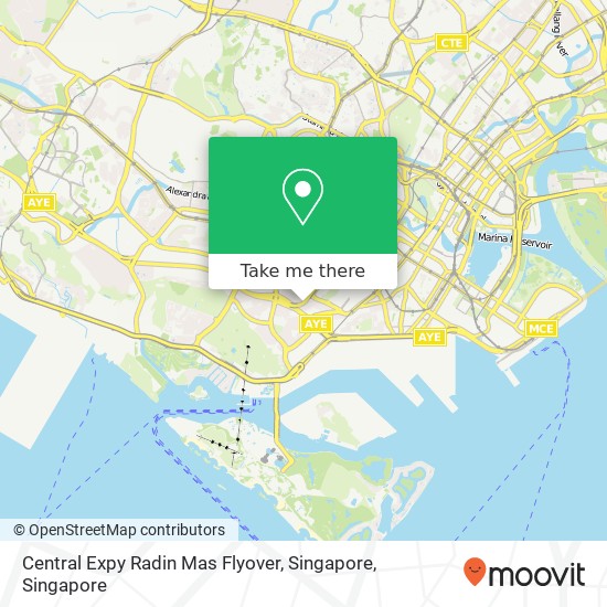 Central Expy Radin Mas Flyover, Singapore map