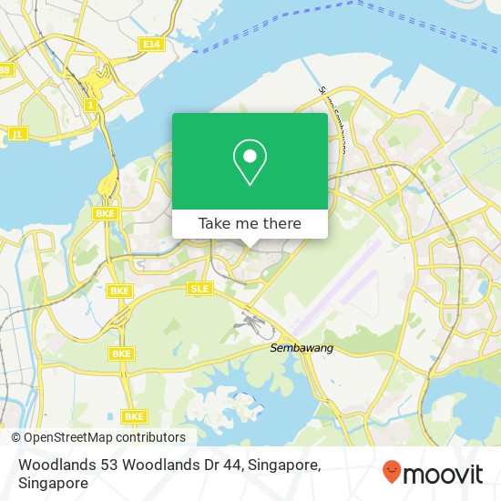 Woodlands 53 Woodlands Dr 44, Singapore地图