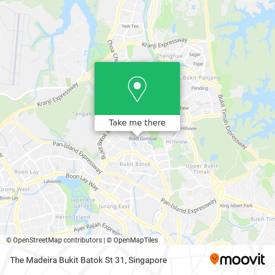 The Madeira Bukit Batok St 31 map
