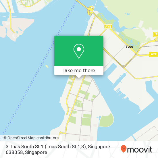 3 Tuas South St 1 (Tuas South St 1,3), Singapore 638058 map