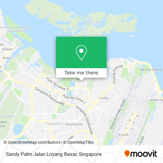 Sandy Palm Jalan Loyang Besar map