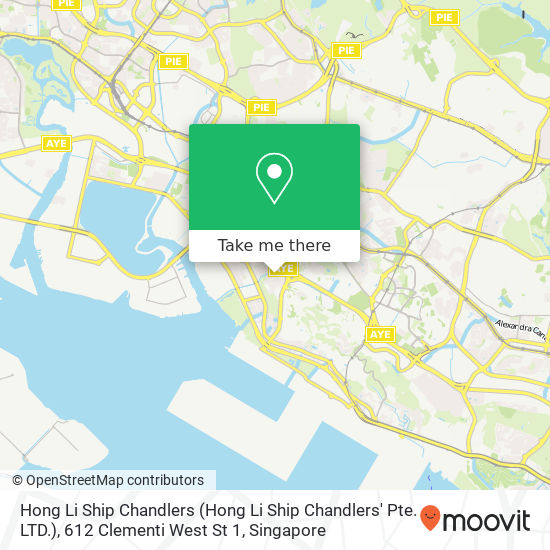 Hong Li Ship Chandlers (Hong Li Ship Chandlers' Pte. LTD.), 612 Clementi West St 1地图