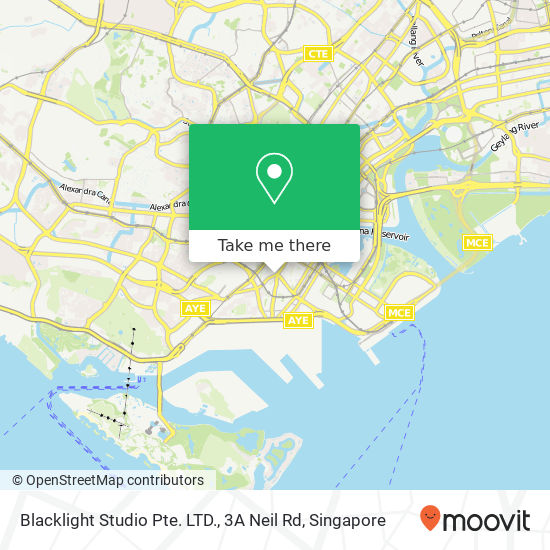 Blacklight Studio Pte. LTD., 3A Neil Rd map