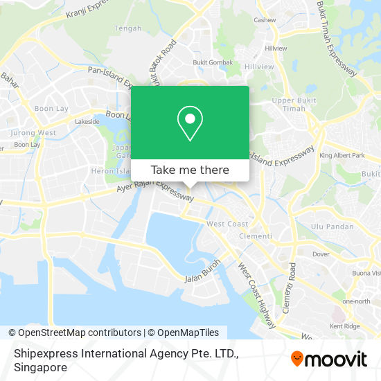 Shipexpress International Agency Pte. LTD. map