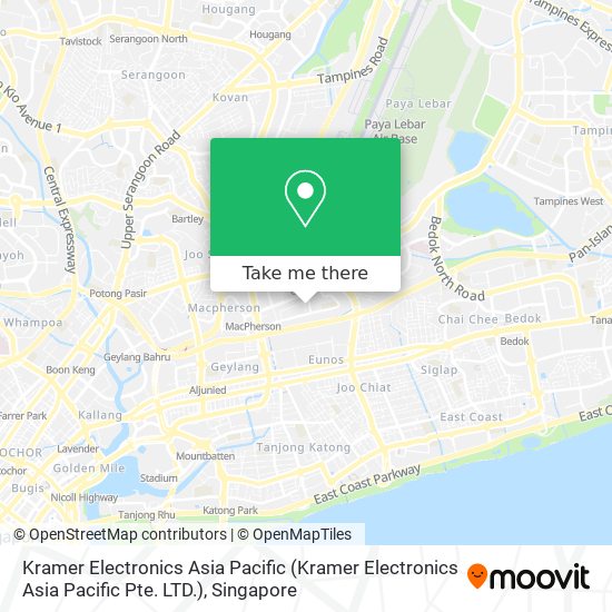 Kramer Electronics Asia Pacific (Kramer Electronics Asia Pacific Pte. LTD.) map