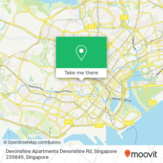 Devonshire Apartments Devonshire Rd, Singapore 239849 map