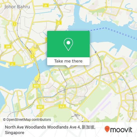 North Ave Woodlands Woodlands Ave 4, 新加坡 map