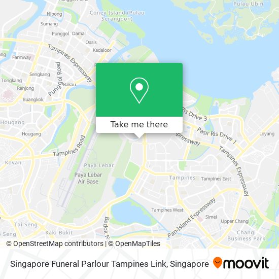 Singapore Funeral Parlour Tampines Link map