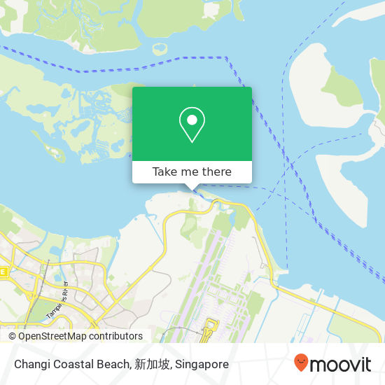 Changi Coastal Beach, 新加坡 map