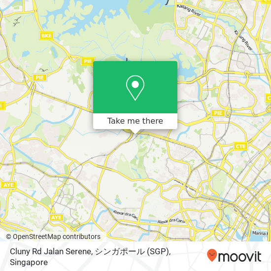 Cluny Rd Jalan Serene, シンガポール (SGP) map