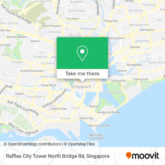 Raffles City Tower North Bridge Rd map