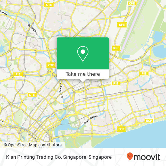 Kian Printing Trading Co, Singapore map
