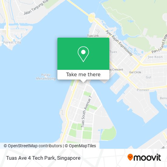 Tuas Ave 4 Tech Park map