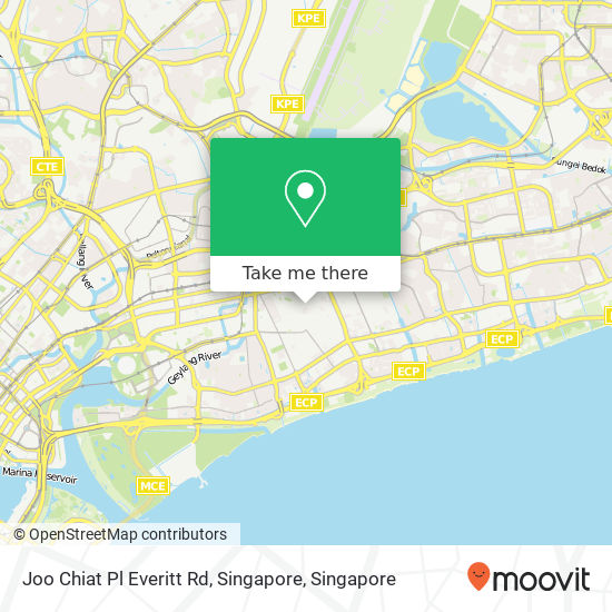 Joo Chiat Pl Everitt Rd, Singapore map