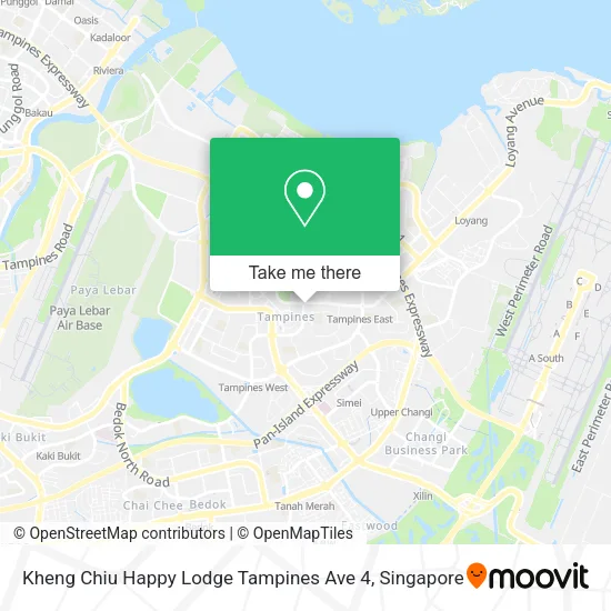Kheng Chiu Happy Lodge Tampines Ave 4 map