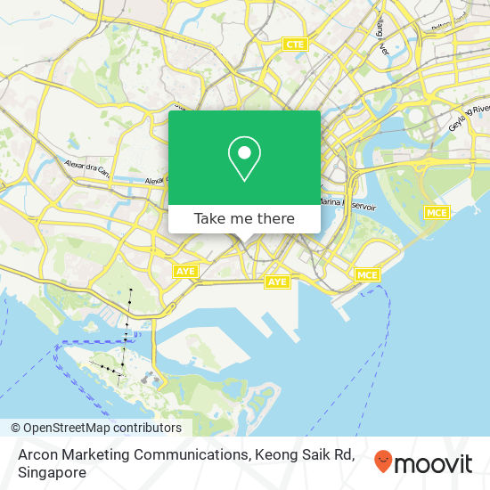 Arcon Marketing Communications, Keong Saik Rd map