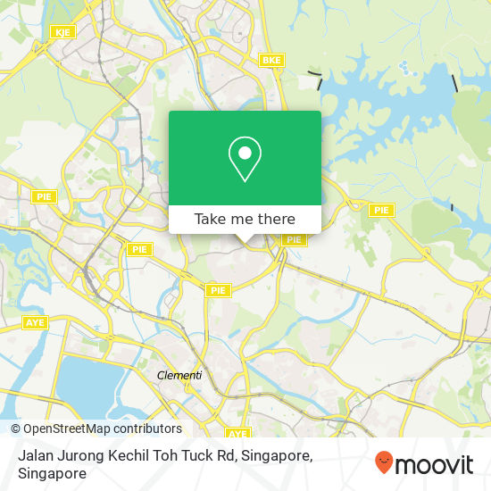 Jalan Jurong Kechil Toh Tuck Rd, Singapore地图