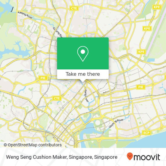 Weng Seng Cushion Maker, Singapore map