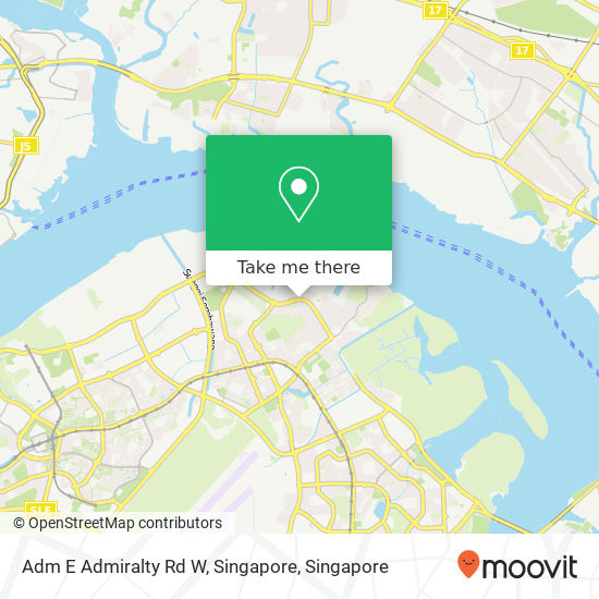 Adm E Admiralty Rd W, Singapore map