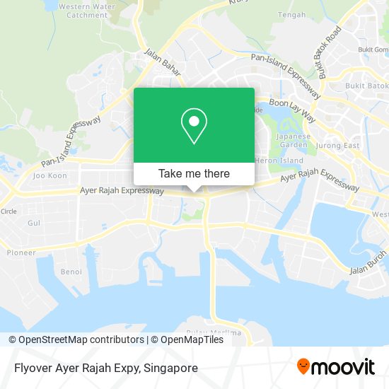 Flyover Ayer Rajah Expy map