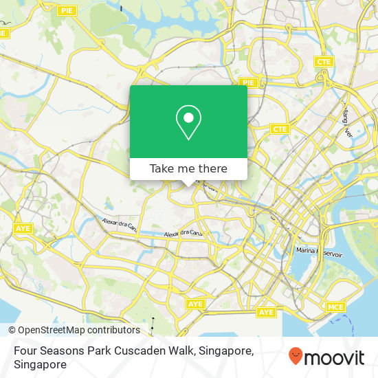 Four Seasons Park Cuscaden Walk, Singapore map