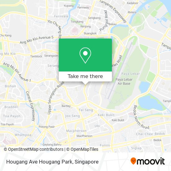 Hougang Ave Hougang Park map