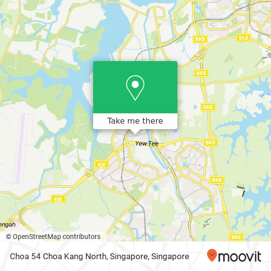 Choa 54 Choa Kang North, Singapore map