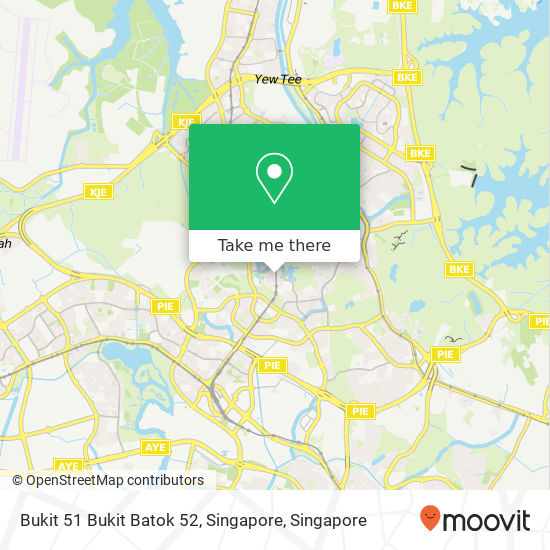 Bukit 51 Bukit Batok 52, Singapore map