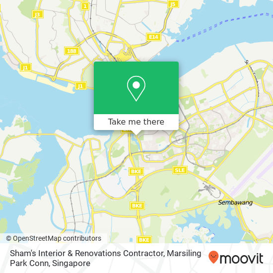 Sham's Interior & Renovations Contractor, Marsiling Park Conn map