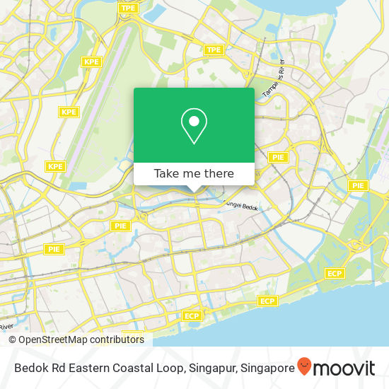 Bedok Rd Eastern Coastal Loop, Singapur map