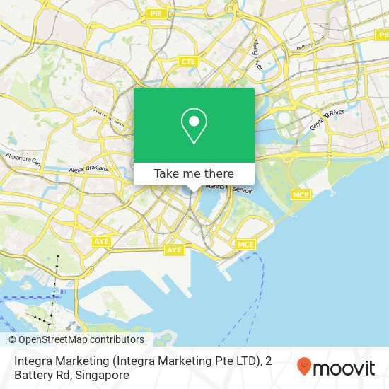 Integra Marketing (Integra Marketing Pte LTD), 2 Battery Rd地图